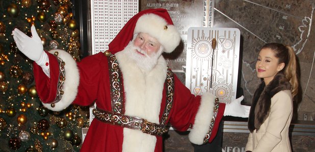 Ariana Grande & Santa 2013
