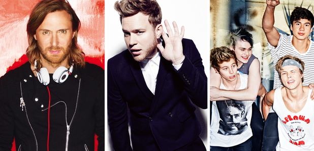 Davi Guetta, Olly Murs, 5 Seconds Of Summer