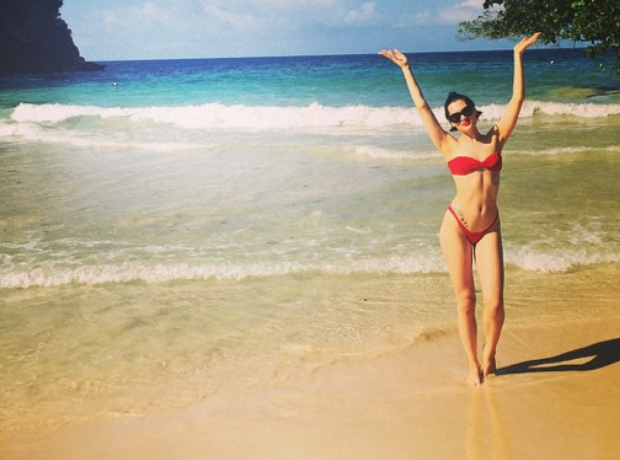 Jessie J in a bikini on holiday 