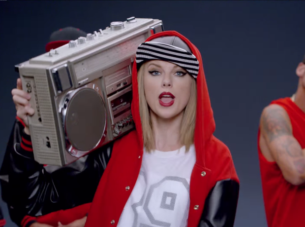 Screencap from Taylor Swift's "Shake It Off" video