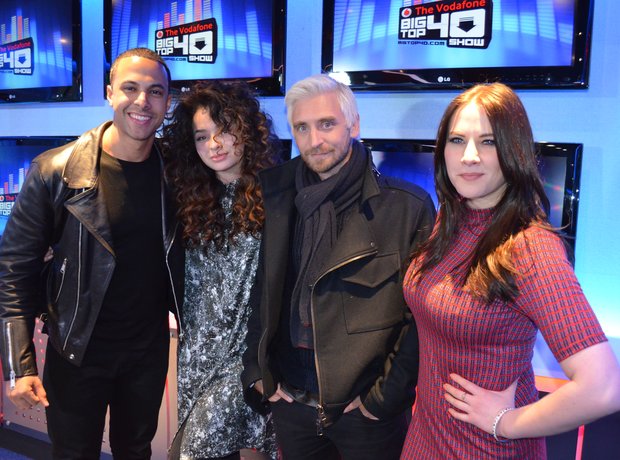 Ella Eyre DJ Fresh in the Big Top 40 Studio