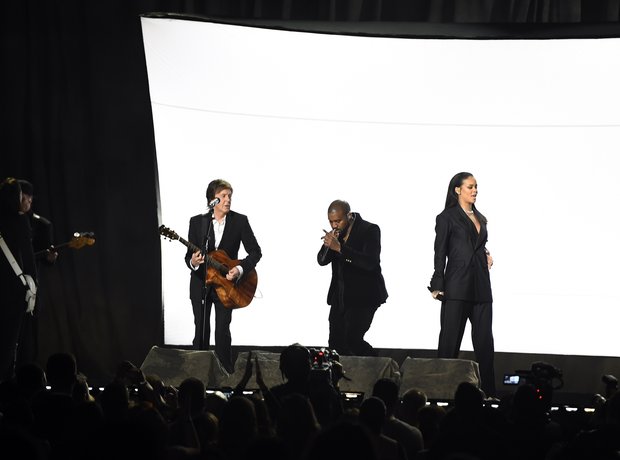 Sir Paul McCartney, Kanye West and Rihanna