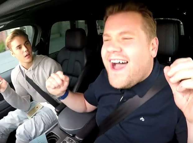 Justin Bieber James Corden Carpool