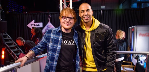 Ed Sheeran with Marvin Humes