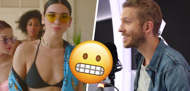 Calvin Harris slid into Dua Lipa's DMs