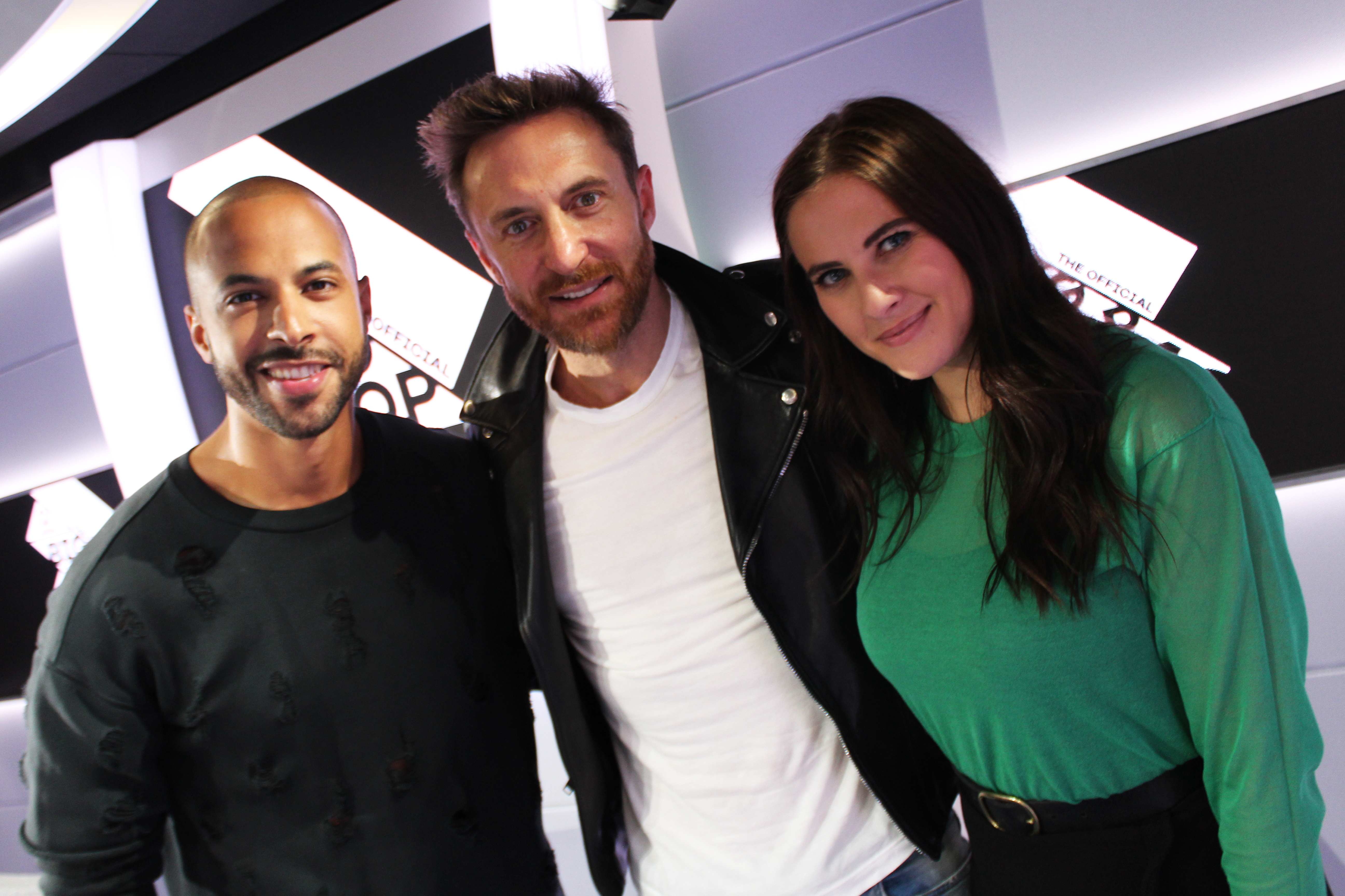 David Guetta with Marvin Humes and Kat Shoob